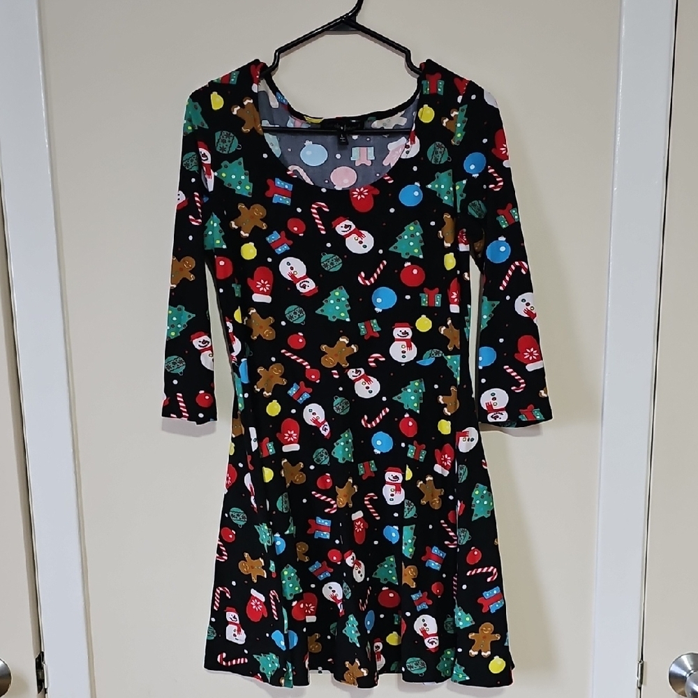 4/$20 Festive Holiday Print Dress